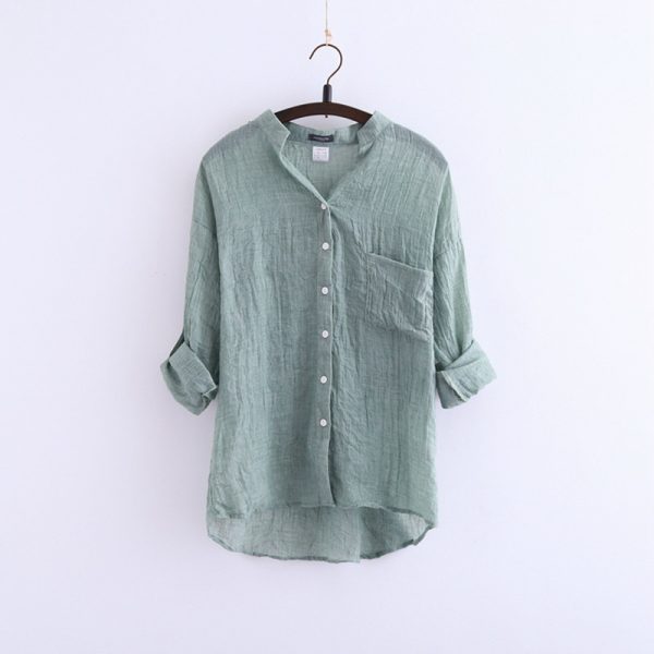 Light And Breathable Sun Resistant Linen Shirt
