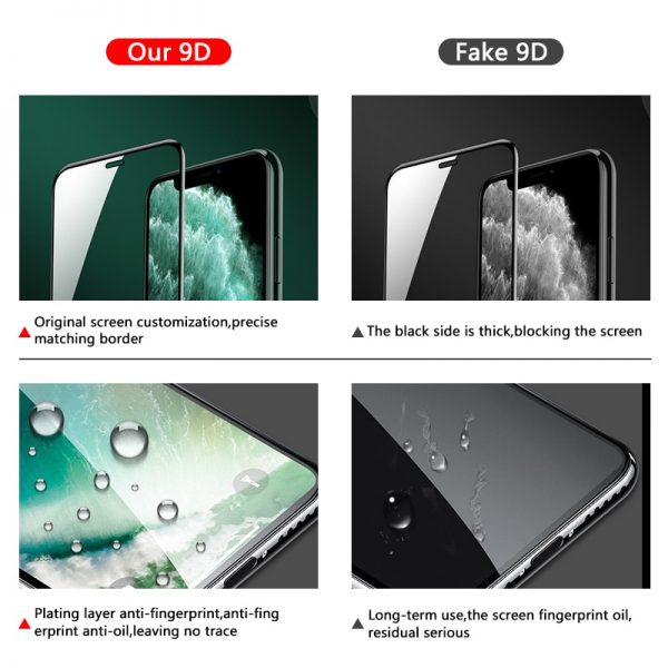 9D protective glass for iPhone 6 6S 7 8 plus X XS 11 pro MAX